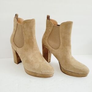 NEW Cole Haan Remi Beige Platform Ankle Bootie Size 8